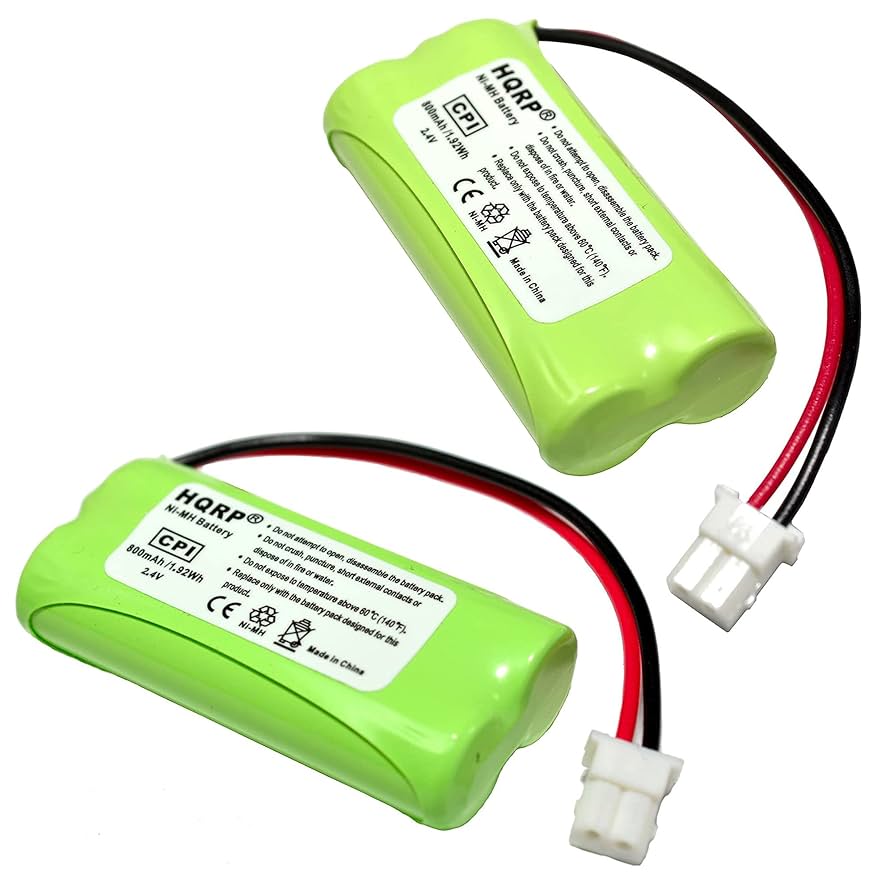 HQRP 2-Pack Cordless Phone Battery Compatible with VTech
